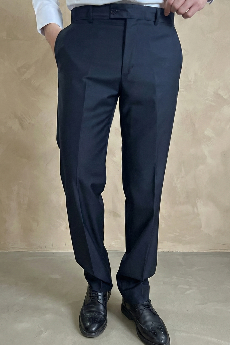 POLİVİSKON KUMAŞ PANTOLON LACİVERT