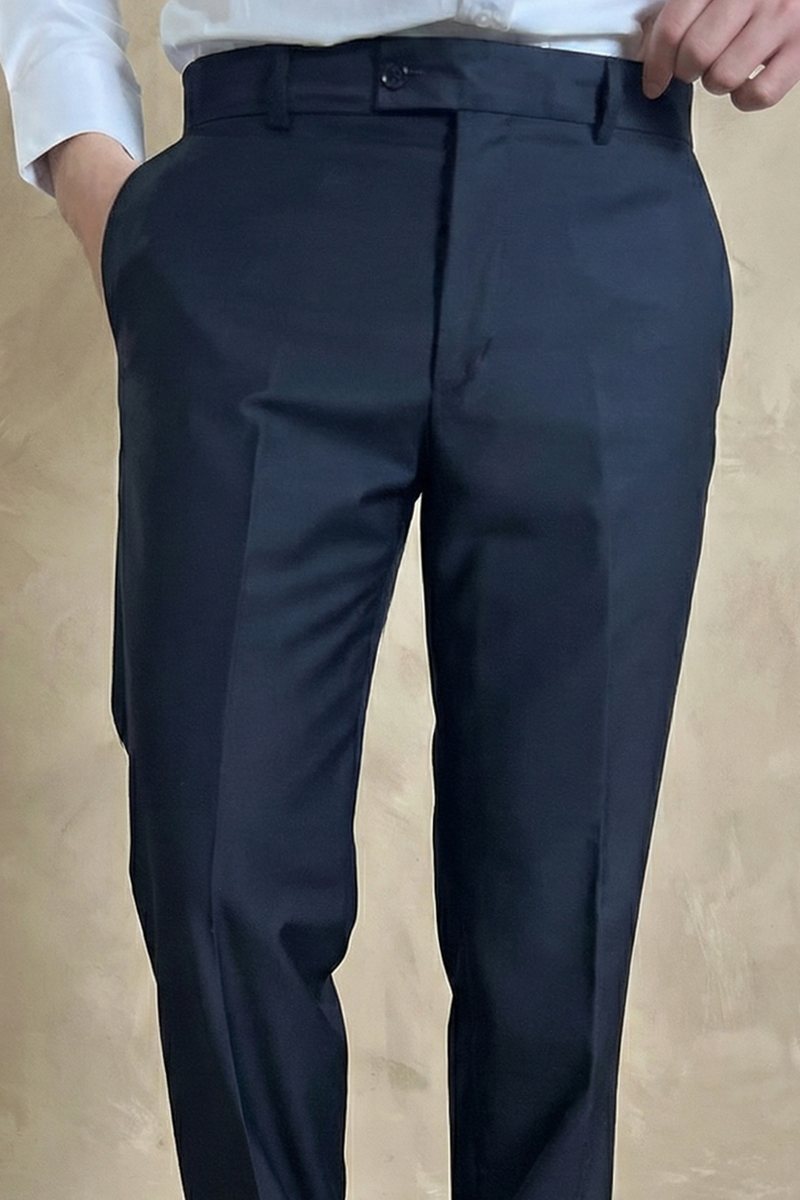 POLİVİSKON KUMAŞ PANTOLON LACİVERT