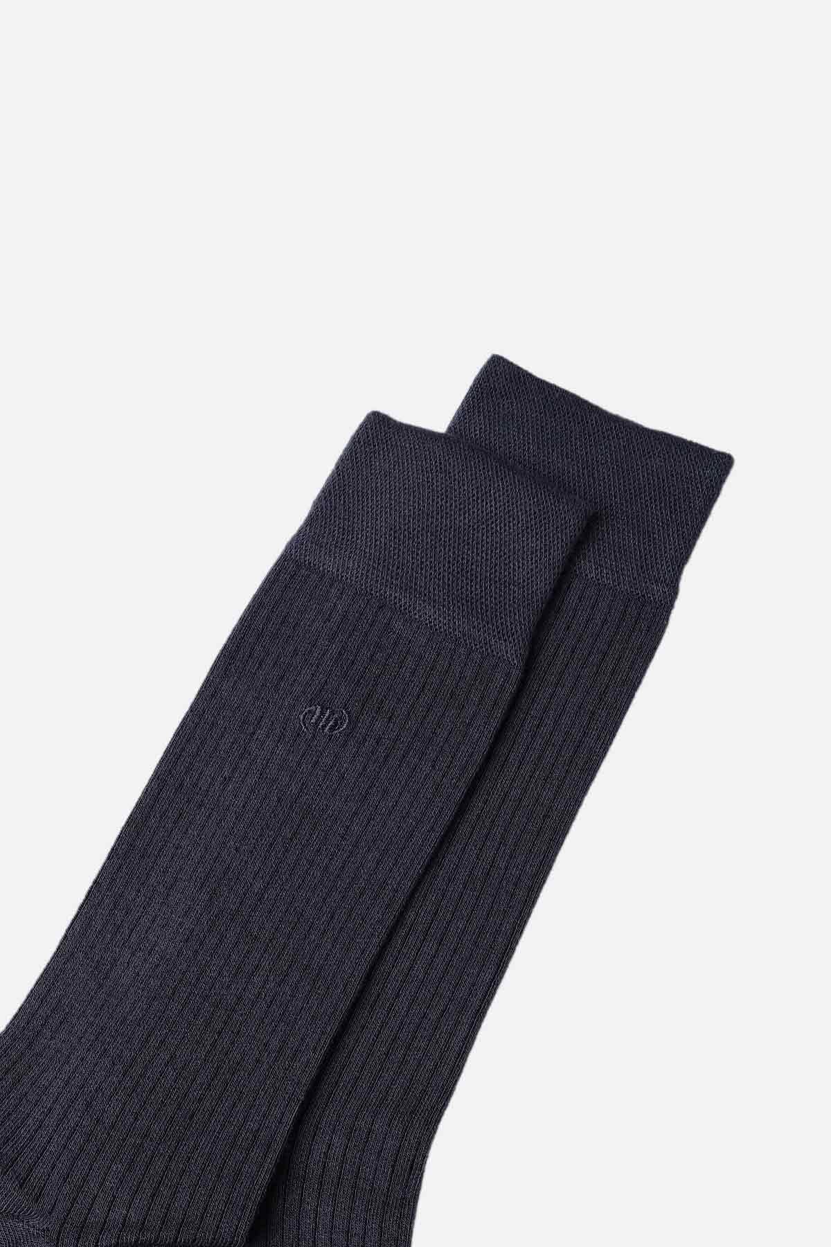 MISIRLI ERKEK BAMBU TEKLİ SOKET ÇORAP FÜME