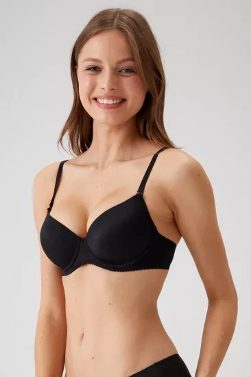 Balenli Destekli - Push Up Dolgulu Micro Sütyen