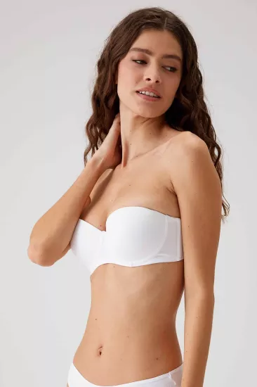 Pierre Cardin 6020 Desteksiz-Dolgusuz Micro Straplez Basic Sütyen Balenli