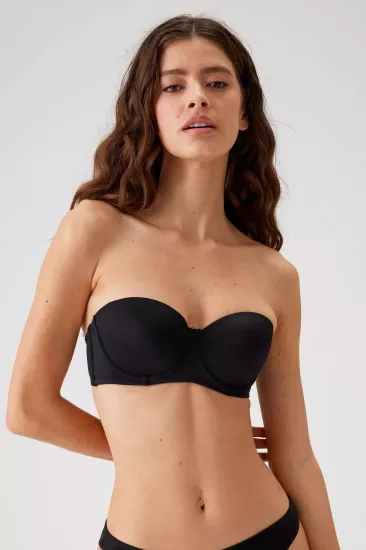 Pierre Cardin 6020 Desteksiz-Dolgusuz Micro Straplez Basic Sütyen Balenli