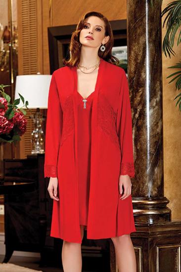 JEREMİ 585  PENYE GECELİK DANTELLİ 6 LI SET KIRMIZI