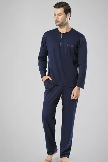 PİERRE CARDİN 5454 ERKEK PİJAMA UZUN KOL LACİ
