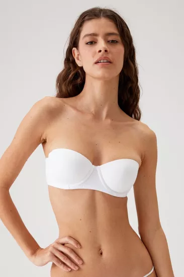 Pierre Cardin 6026 Balenli Straplez Şeffaf Askılı Destekli Micro Sütyen